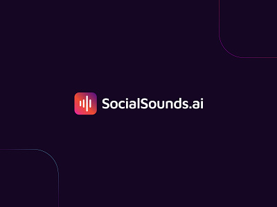 socialsounds.ai | AI tool for music ai logo brand brand design branding logo logomark. logotype music oneight oneight designs sound visual identity