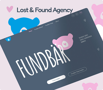 Web design: landing design lost& find agency agency animation branding child childhood design found logo lost ui ux