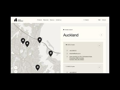 Autex Acoustics® animation branding contact design interaction interface new zeeland panel typography ui website