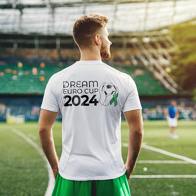 Logo proposals for the Dream Euro Cup 2024 competition ad adobe firefly adobe illustrator adobe photoshop brand branding design football graphic design logo mockup presentation soccer typography vector