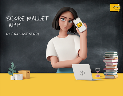 Score Wallet App app case study design graphic design photoshop prototype teaching ui ux