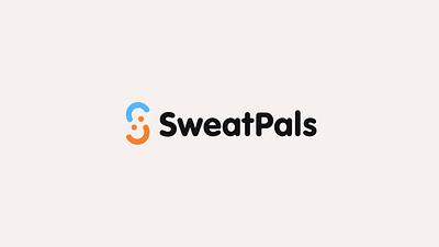 SweatPals logo animation animated logo animation branding branding animation fitness logo animation logointro lottie motion graphics motion logo smile splashscreen ui