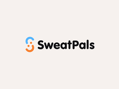 SweatPals logo animation animated logo animation branding branding animation fitness logo animation logointro lottie motion graphics motion logo smile splashscreen ui