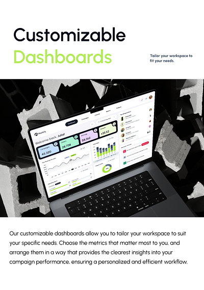 Marketing Campaign Dashboard branding campaign dashboard marketing ui ux web app