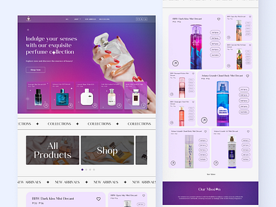 Every Decant Counts | Perfume Ecommerce Website app branding design ecommerce figma perfume typography ui ux