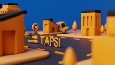🚗 Tapsi - Motion Graphic 3D 3d animation branding gif motion art graphic design motion graphics ui