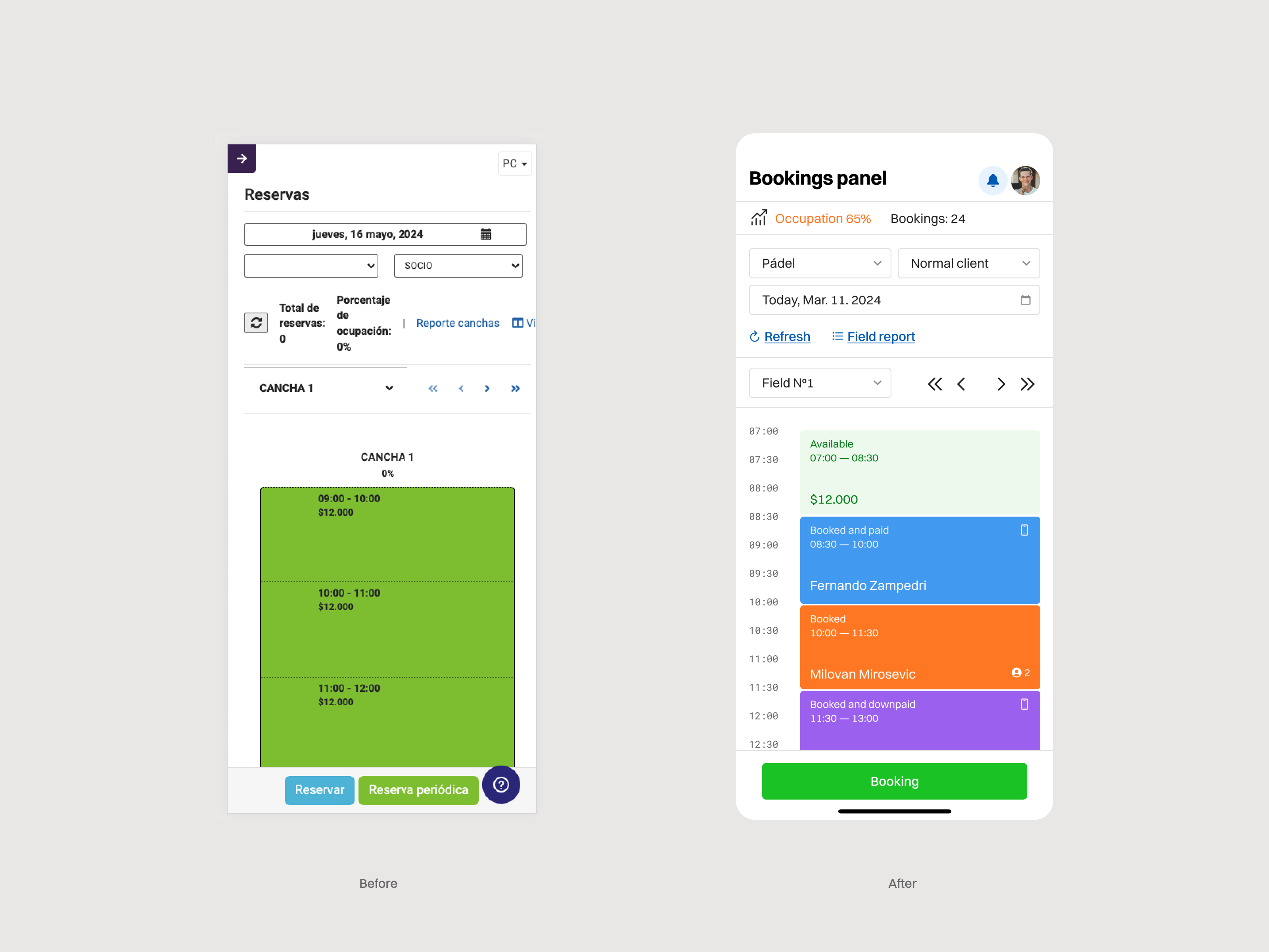 Example of UI Design