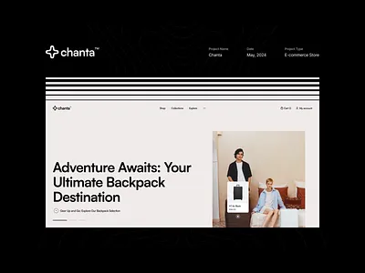 Chanta™ Backpack Store branding case study design ecommerce ecommerce ui illustration inspiration logo online store shop shop ui ui ui design ux ux design web web design ui