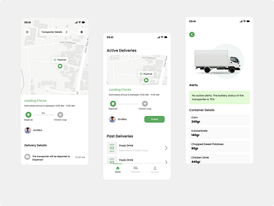 Chicken Farmer App - Detail Delivery app delivery design farmer mobile ui ui ux
