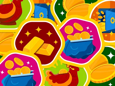 Bukukas Stiker Rejeki In App Campaign UI Illustration branding design design system digital illustration graphic design icon illustration in app campaign mobile app ui ui illustration ux vector visual design