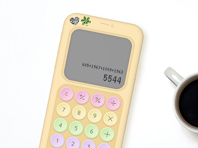 Daily UI: Calculator calculator daily ui dailyui design interface realism retro ui ui design vintage