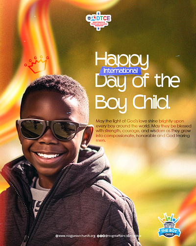 Happy Boy Child Day Poster Design art branding graphic design logo photography poster design