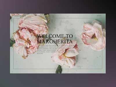 MARGHERITA floreal flower ui ux web design web development