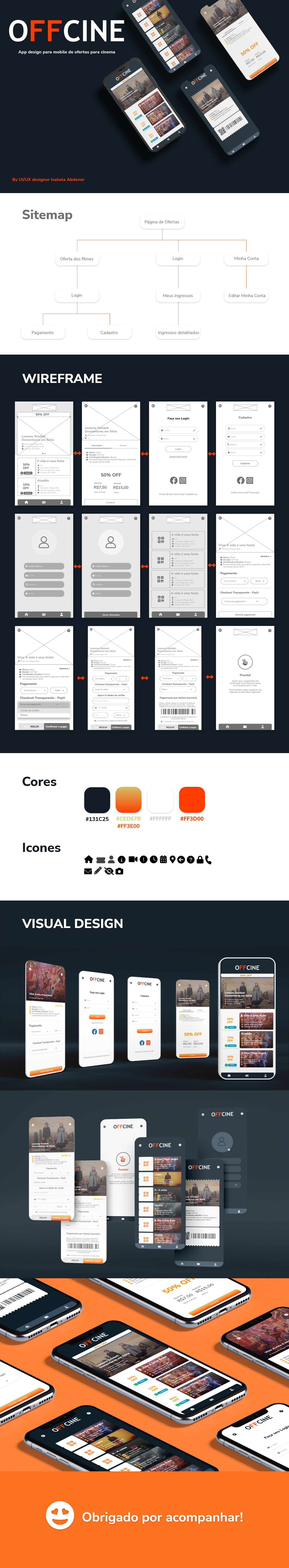 OFFCINE app cinema figma graphic design ui ux