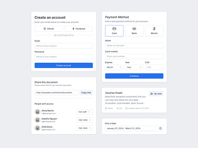 Cards UI v.1 - District47 Agency app cards design design system form payment signup ui ux