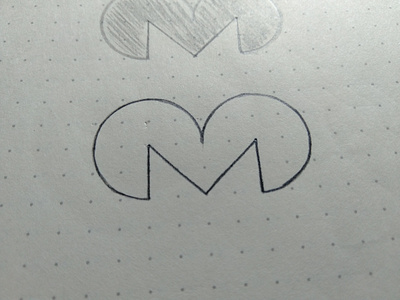 Letter M Abstract Logo Mark Sketch abstract design idea ideas inspiration lettermark logo logo design logo designer logodesign logomark logos mark minimal minimalist modern paint simple sketches typography