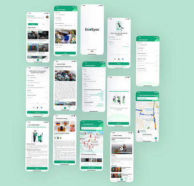 recycling app design ui ux