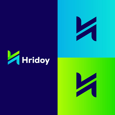 Letter H Hridoy - Logo Design branding graphic design letter h hridoy logo design logo