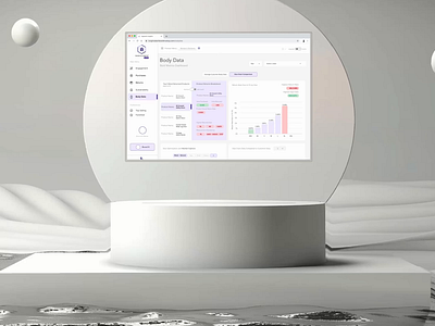 Body Data - SaaS Ecommerce Dashboard animatio dashboard data data distillation data visualization design digital design ecommerce product design saas ui ux