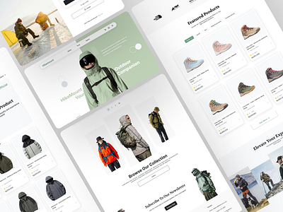 Hikemount E-commerce Website Design e commerce ui web design