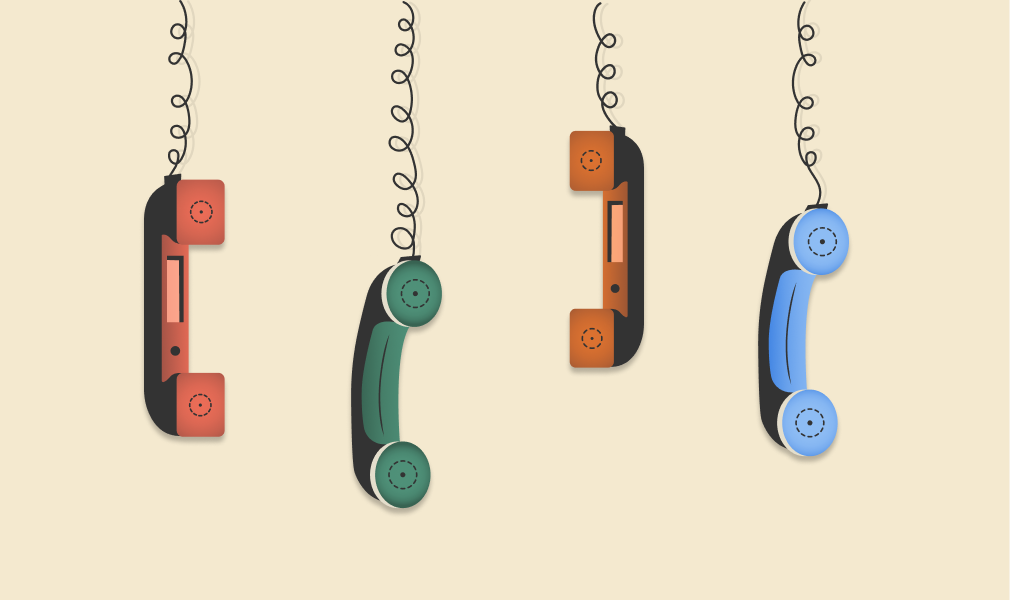 Dialing Back to Old-School Telecommunication 📞 3d animation art branding design dribbble graphic design illustration illustrator logo motion graphics ui