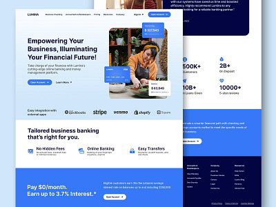 Lumina Website banking graphic design lumina strategy ui uiux ux web web design webdesign website