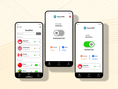 VPN APP UI/UX app branding graphic design hader ui uiux ux vpn website