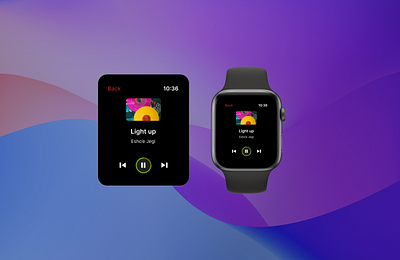 Daily UI 009 - Music Player app applewatch dailyui design music player ui