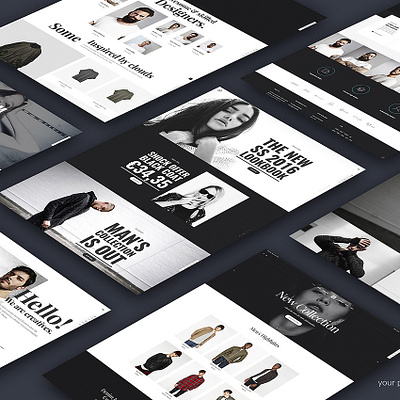 CLOTHING (WEB DESIGN) graphic design ui