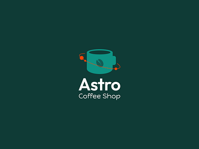 Astro Coffee Shop brand branding coffee logo
