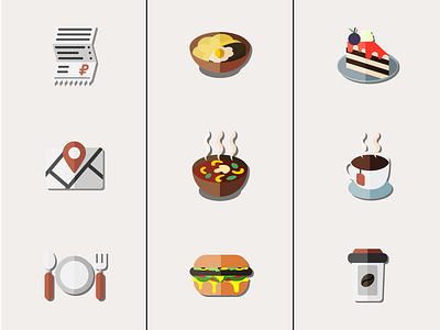 Icon pack for canteen info cards adobe illustrator food icon food icon pack icon icon pack infographic vector vector graphic vector icon vector illustration