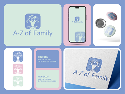 A to Z Family Logo & Branding brand identity branding clean logo graphic design icon design logo logo designer minimalist logo minmal logo simple