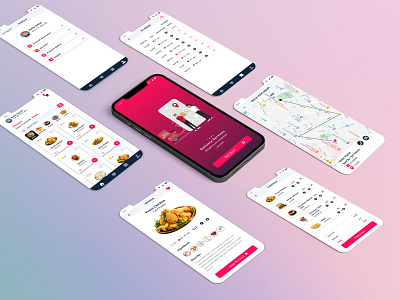 Food Delivery Mobile App delivery delivery app figma food mobile app restaurant ui uiux ux ux design