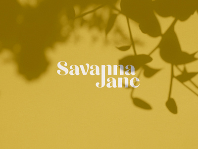 Savanna Jane brand design branding design fashion graphic design logo packaging web design