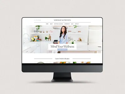 Sidebar Nutrition branding logo design nutritionist web design website