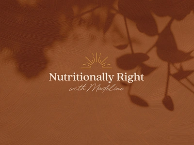 Nutritionally Right brand design branding logo logo design nutritionist squarespace web design website