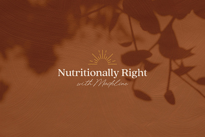 Nutritionally Right brand design branding logo logo design nutritionist squarespace web design website