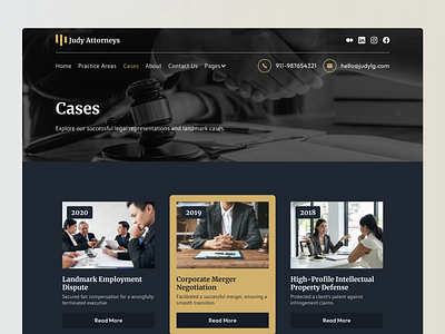 Case page - Law Firm Web Design case page ux web design