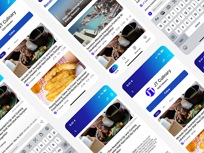News App Mobile UI android branding design graphic design ios news news app portfolio ui ui design uiux