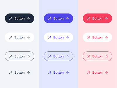 slothUI - World's Laziest Design System - Button Variant State black button component button design button icon button state button ui button variant clean ui design system figma design system figma ui kit interface design minimal button minimal ui purple red slothui soft ui ui design ui kit