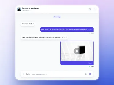 slothUI - World's Laziest Design System - Chat System UIUX chat chat app chat ui clean clean ui design system figma design system figma ui kit gradient indigo interface design message ui messaging app minimal purple slothui soft ui ui design ui kit
