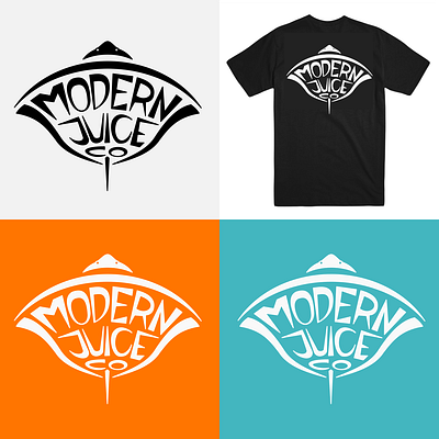 modern juice branding logo t shirt