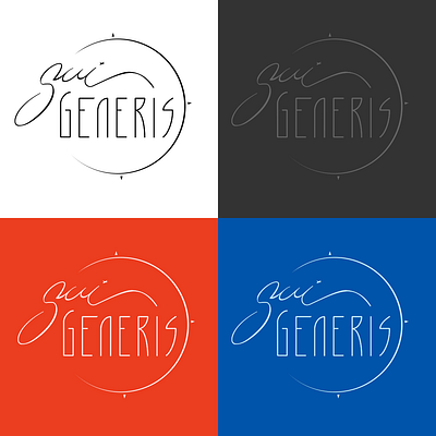 sui generis branding graphic design logo