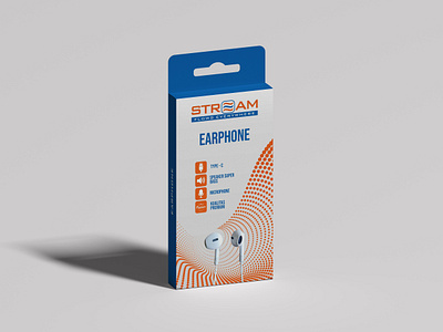 STROAM earphone 3d branding graphic design logo ui