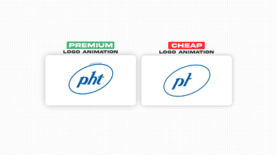 Premium VS. Cheap after effects animation graphic design illustration logo logo animation motion graphics ui