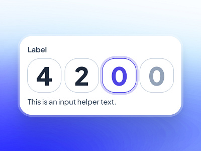 slothUI - World's Laziest Design System - Input Number OTP UI clean design system figma design system figma ui kit gradient indigo minimal number input number input ui otp code input otp code ui otp input otp input ui otp verification input password input ui purple slothui soft ui ui kit verification input ui