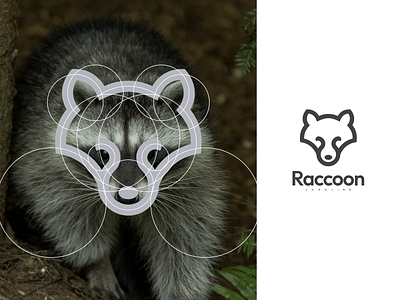 Raccoon Logo Line branding design graphic design icon illustration logo logo design logotype ui vector