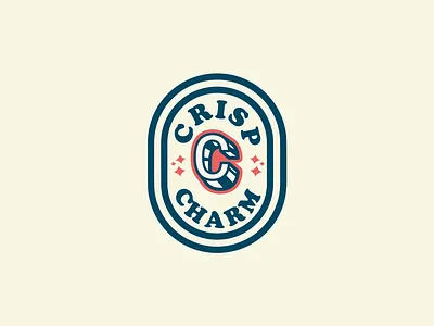 Logo of Crisp Charm branding design graphic design illustration lettering logo mascot monogram retro vector vintage