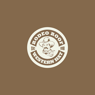 Mascot logo vintage style, Logo of Rodeo Roof branding design graphic design illustration lettering logo mascot monogram retro vector vintage