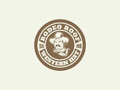 Mascot logo vintage style, Logo of Rodeo Roof branding design graphic design illustration lettering logo mascot monogram retro vector vintage